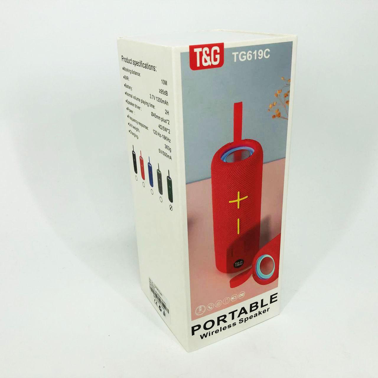 Колонка портативна з ремінцем, колонка з акумулятором TG619C FM-радіо USB/TF Зелений - фото 3 Колонка портативна з ремінцем, колонка з акумулятором TG619C FM-радіо USB/TF Зелений - фото 3