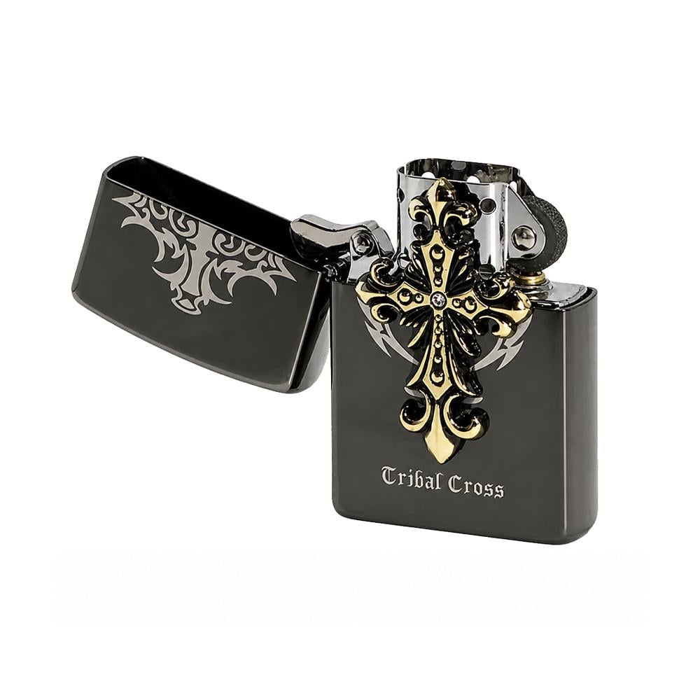 ᐉ Зажигалка бензиновая с крестом Zorro Cribal Cross (ЗК-172