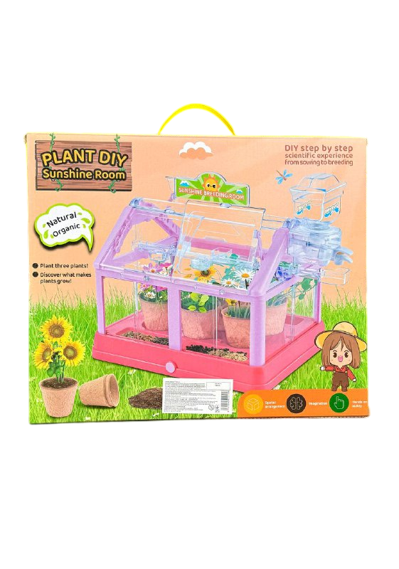 Игровой набор Fun Game 9980 A Солнечная теплица с капельной системой полива/бак для воды Розовая (2620927929)