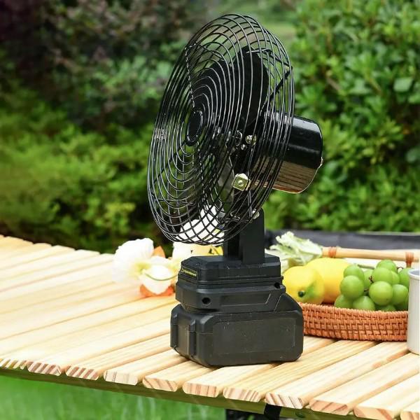 Вентилятор портативный с 2 аккумуляторами 21 V и автоповоротом Черный (VAP-8) - фото 9 Вентилятор портативный с 2 аккумуляторами 21 V и автоповоротом Черный (VAP-8) - фото 9