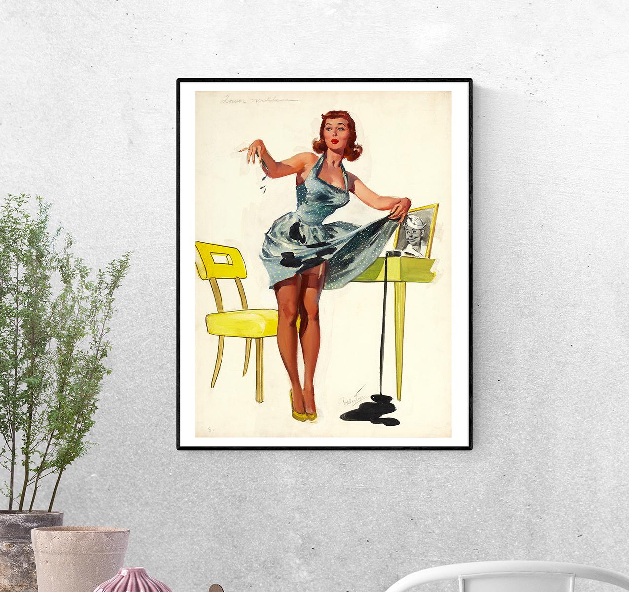 Постер Пролитые чернила, исследование. Джойс Баллантайн формат А-2 (pin_up010256_Poster)