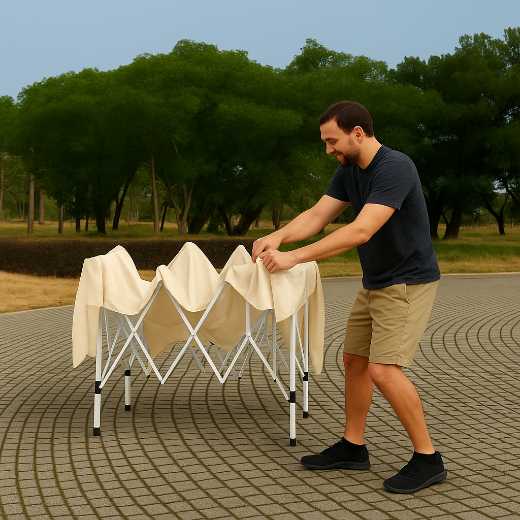 Палатка павильон Homart автоматическая садовая 3х3 м FT902 Бежевая (9878) - фото 4 Палатка павильон Homart автоматическая садовая 3х3 м FT902 Бежевая (9878) - фото 4