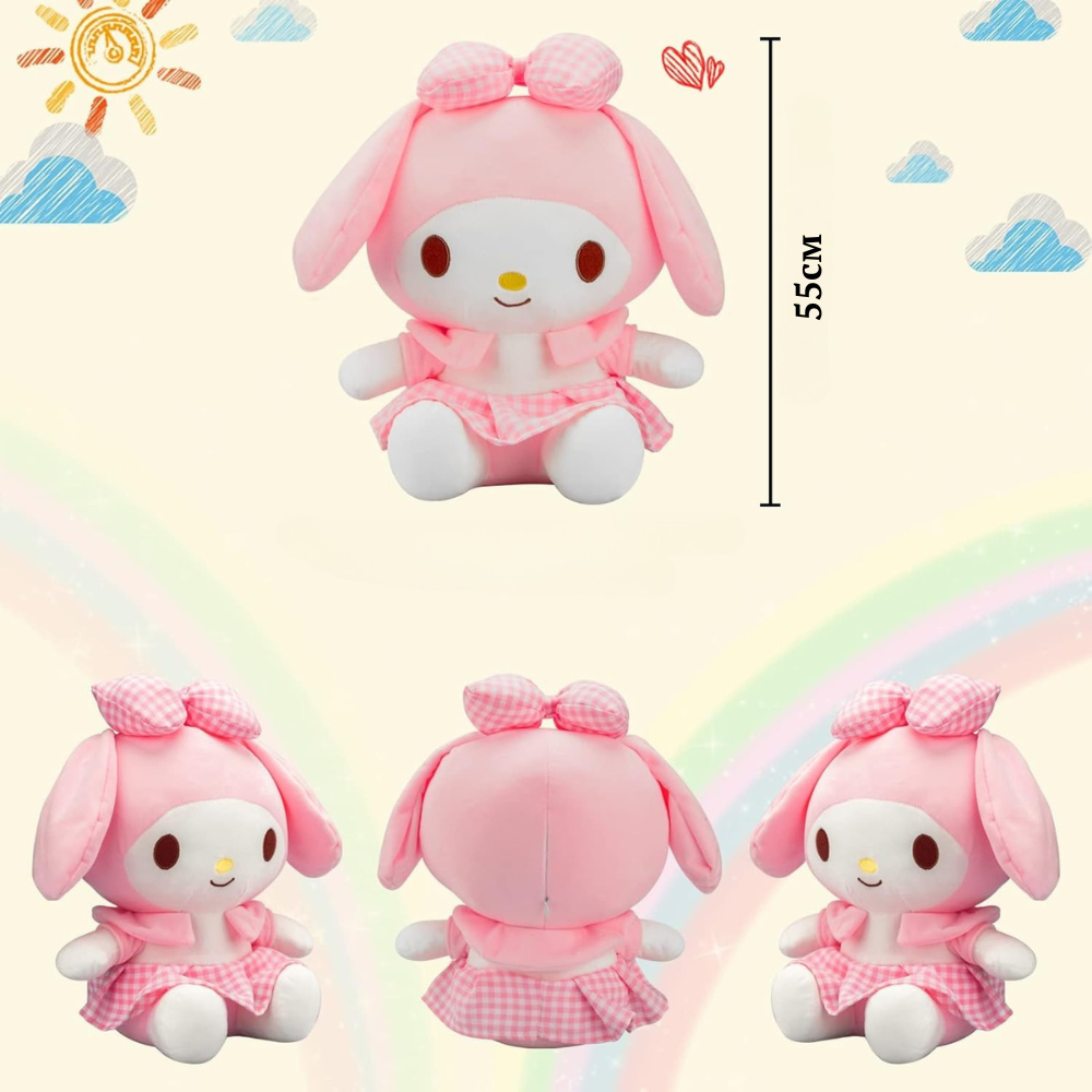 ᐉ Игрушка плюшевая My melody sanrio мягкий кролик аниме 55 см