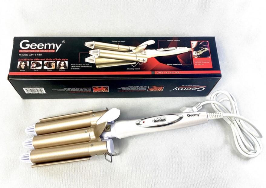 Плойка для волосся Gemei GM 1988-25 3-хвилі з керамічним покриттям 45 Вт (2390000040) - фото 18