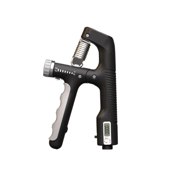 Еспандер пружинний з регульованим навантаженням 10-100 кг і лічильником до 9999 натискань Чорний (U1850)