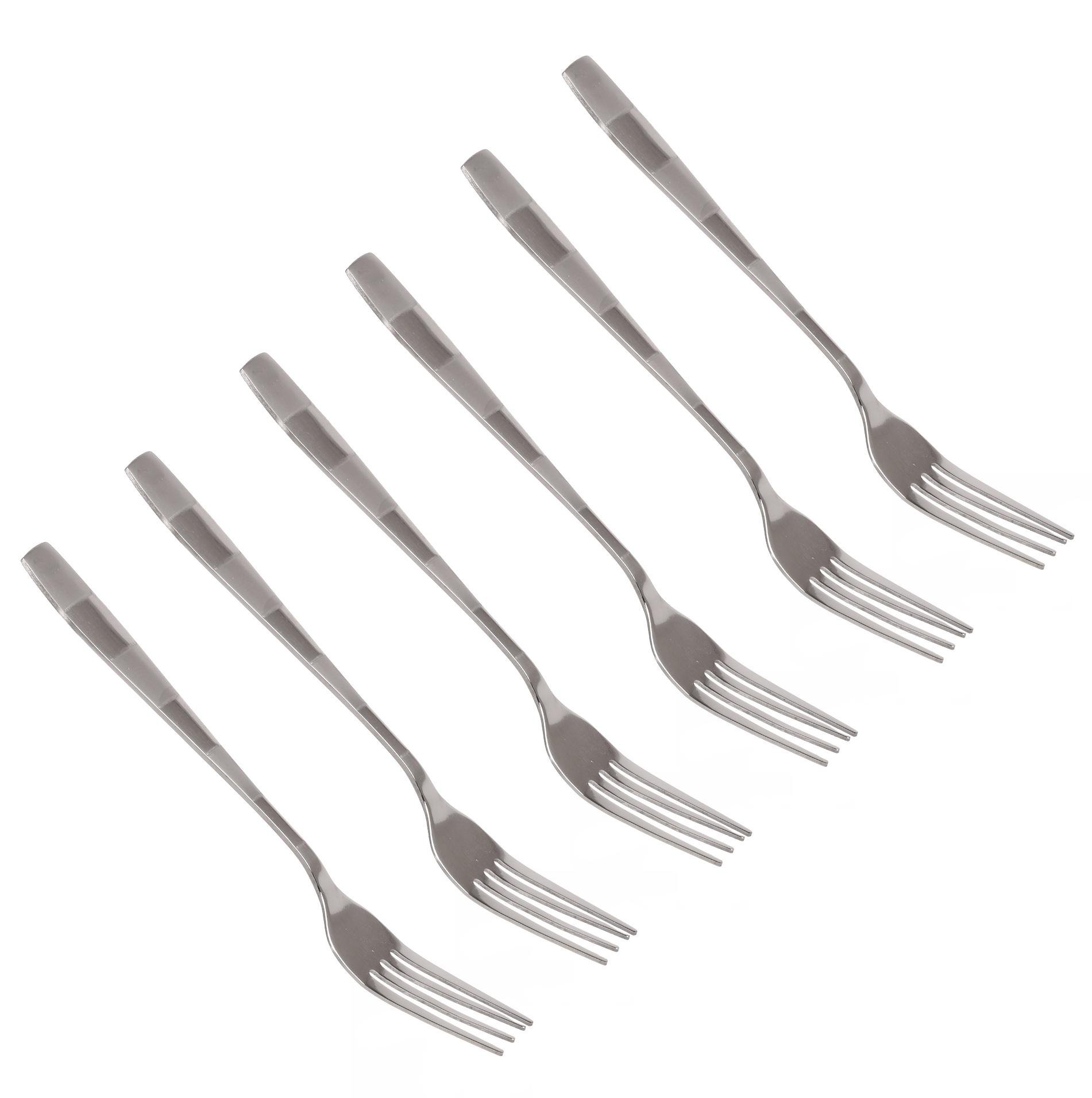 Набор столовых вилок Stenson из нержавеющей стали 6 шт. Zebra (30491)