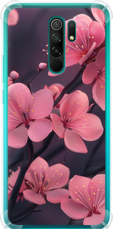 Чехол на Xiaomi Redmi 9 Пурпурная сакура (6075sp-2019-42517)