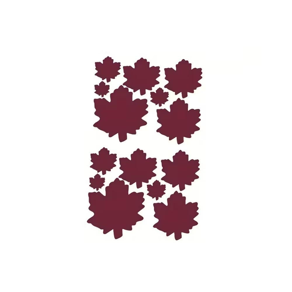 Термоаппликация на одежду Листья 25,5х15 см Бордовый (3000003909)