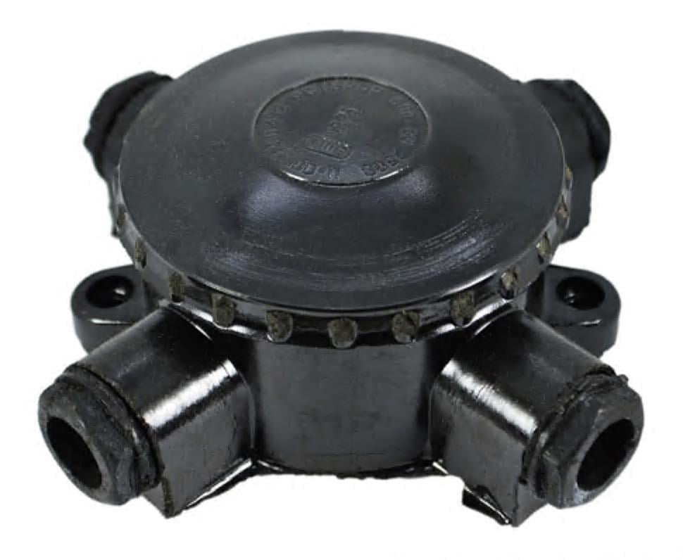 Розподільча коробка карболітова КОР-74 РЕЗ 4-х ріжкова d 100 IP65 (28678929)