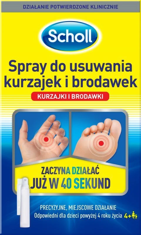 Спрей для удаления бородавок и шиповок Scholl 1 спрей 4+ (33972670)
