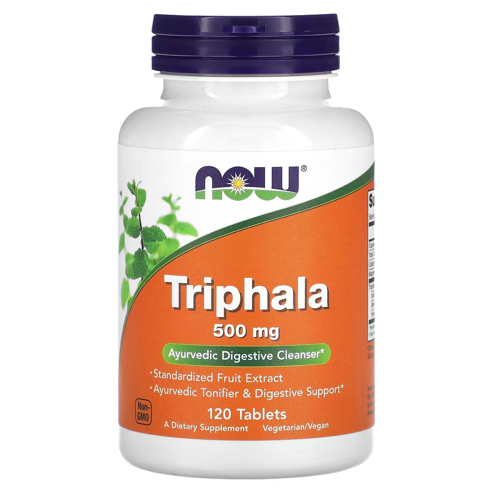 Добавка Now Foods Triphala 500 мг у таблетках №120 (CO004105)