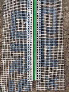 Профіль композитний ПВХ рустовочний з сіткою 2,5 м 10x10 мм (24945456) - фото 2 Профіль композитний ПВХ рустовочний з сіткою 2,5 м 10x10 мм (24945456) - фото 2