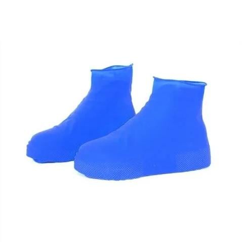 Бахіли вуличні силіконові водонепроникні для захисту взуття від бруду та вологи L р. р. 40-46 Blue