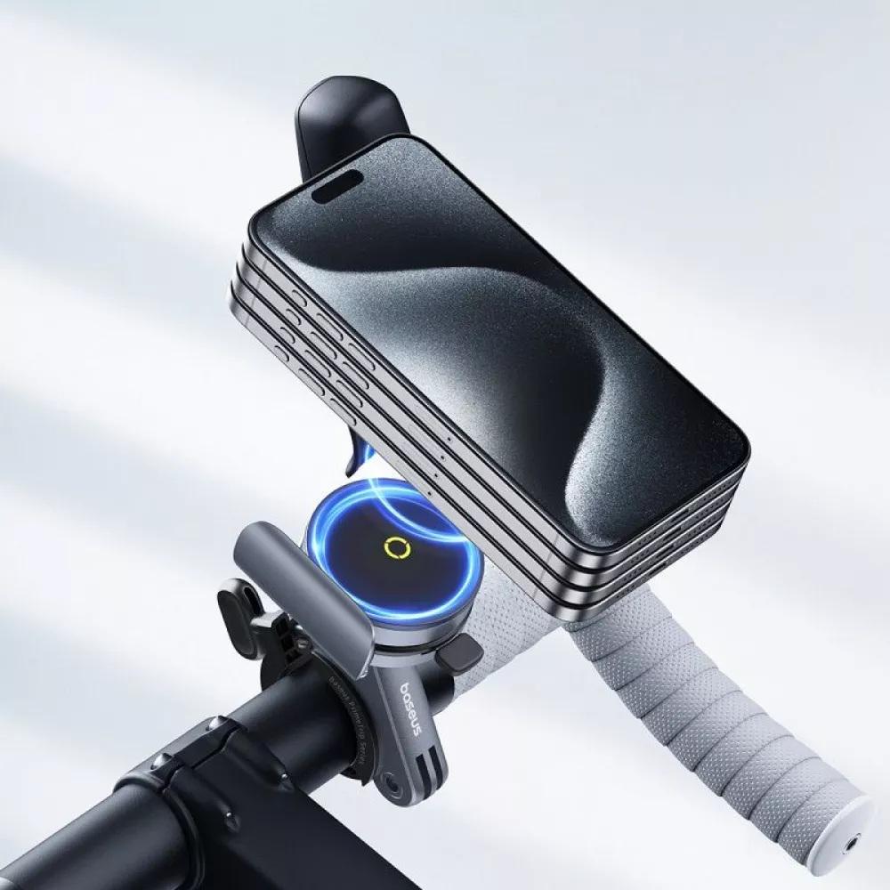 Держатель универсальный магнитный BASEUS PrimeTrip C40569000121-00 на руль велосипеда/мотоцикла 5,2-7,2" Черный (620092) - фото 9 Держатель универсальный магнитный BASEUS PrimeTrip C40569000121-00 на руль велосипеда/мотоцикла 5,2-7,2" Черный (620092) - фото 9