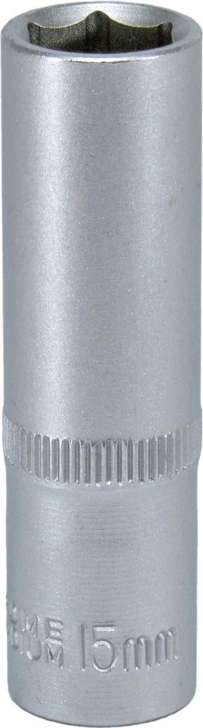 Головка торцевая высокая шестигранная Intertool 1/2 15 мм Хром ванадиум (ET-0115)