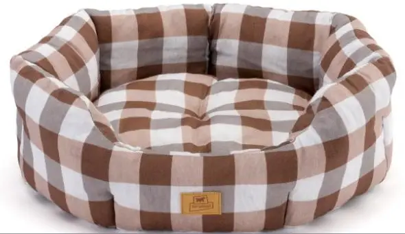 Лежак для собак и кошек Ferplast Domino 50 50x40x18 см Коричневый/Белый (82248099)