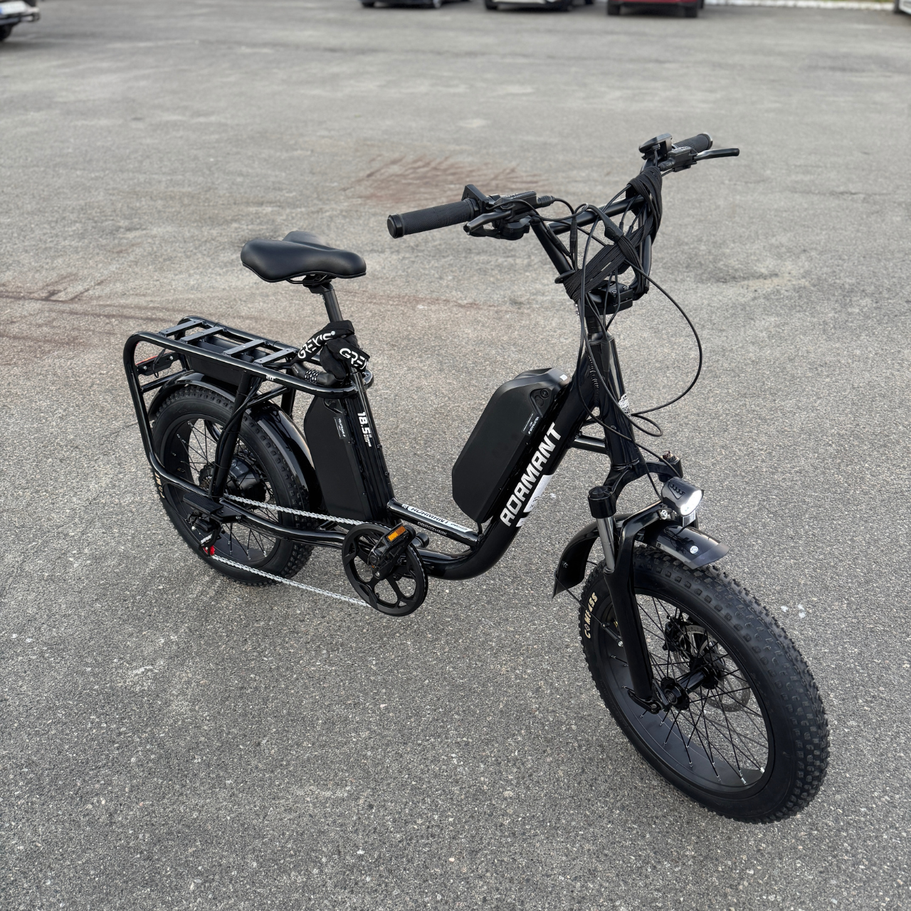 Велосипед с электроприводом AL Dorozhnik eADAMANT HDD 20" рама-18,5" 48B 17,5+12,5Ахч 1000 Вт 100 км запас хода Черный