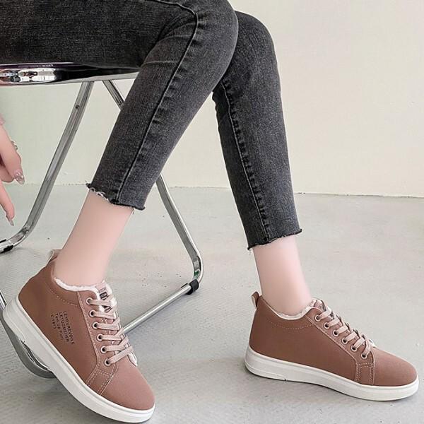 Кеды женские демисезонные M00210-1 на меху р. 38 Пудровый - фото 3 Кеды женские демисезонные M00210-1 на меху р. 38 Пудровый - фото 3