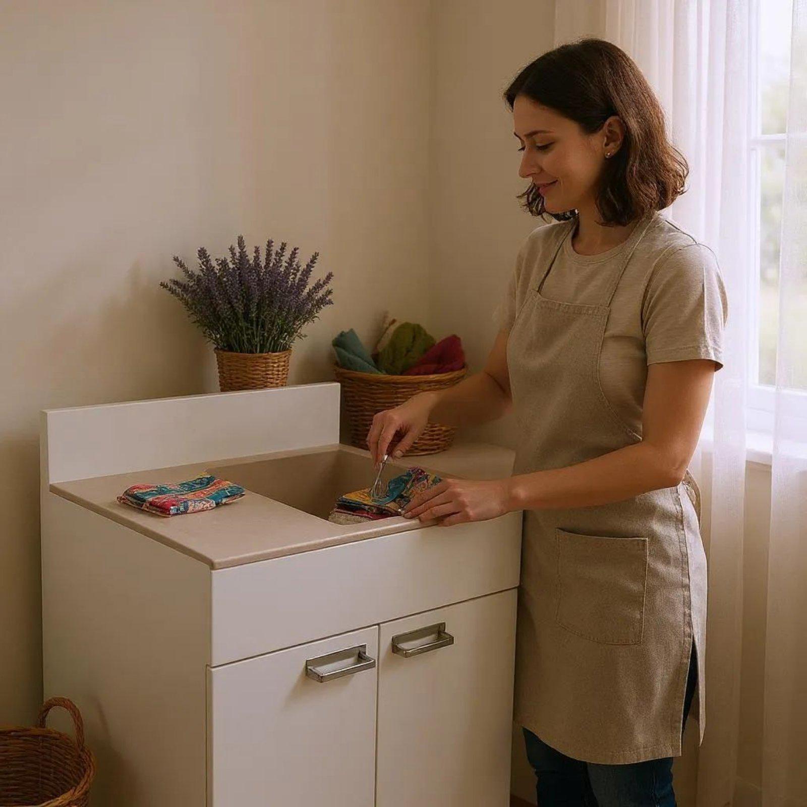 Тумба для кухни с мойкой Mikola-M minimal/Avena 60 см (2440) - фото 8