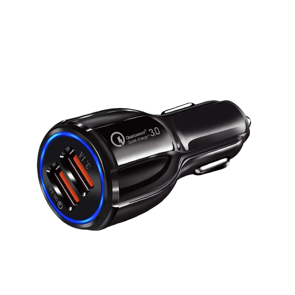 Зарядное устройство с быстрой зарядкой QC 3.0 Черный (10416536)