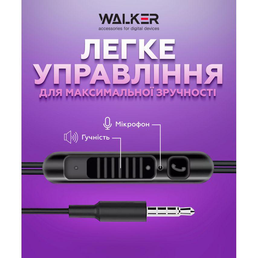 Наушники Walker Black (H715) - фото 4 Наушники Walker Black (H715) - фото 4
