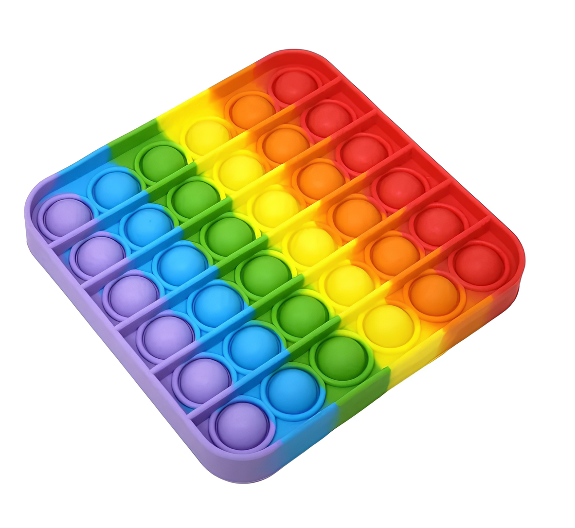 Игрушка пупырка-антистресс Pop It сенсорная Разноцветный (00084)