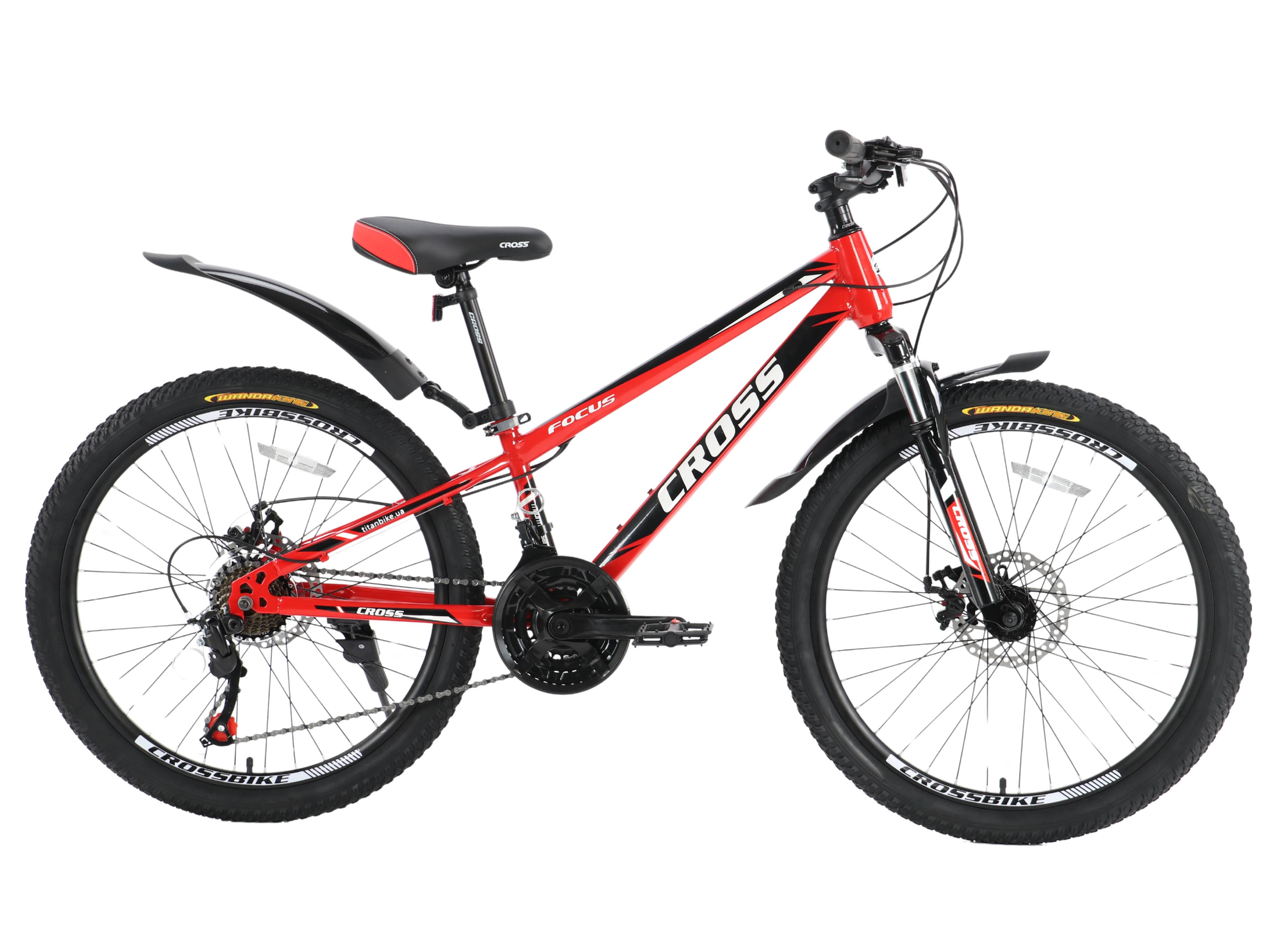 Велосипед Cross Focus 26" 13" Червоно-чорний