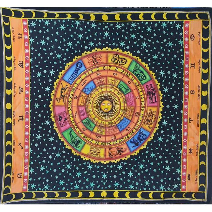 Покрывало двоспальное Астрология Разноцветный (25250521)