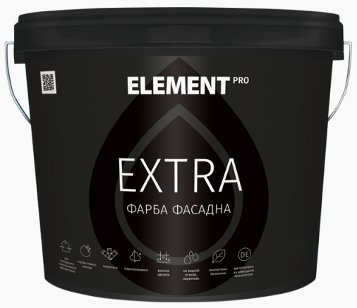 Краска фасадная для стен ELEMENT PRO EXTRA 5 л Белый В1 (27709797)