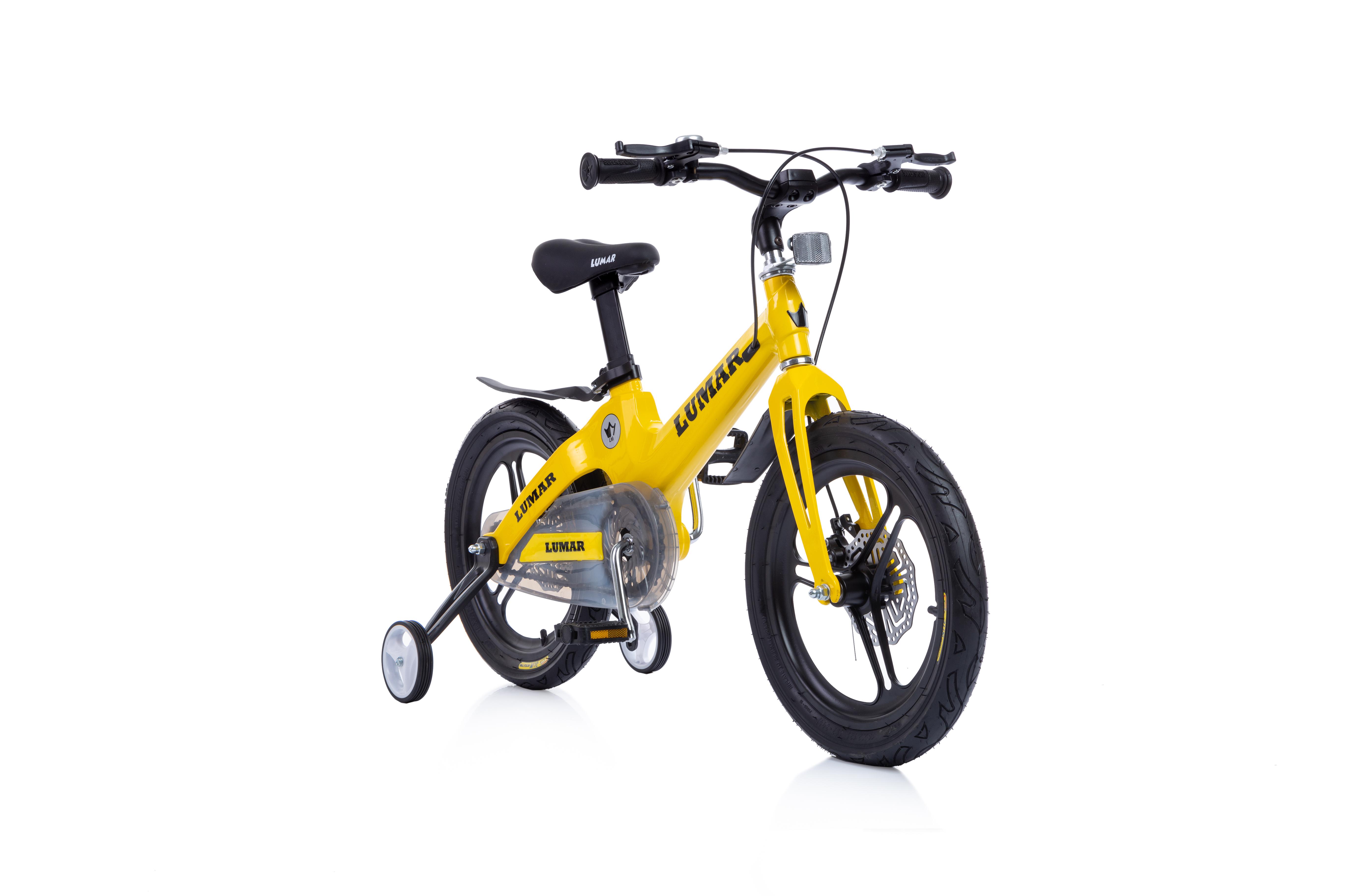 Магнієвий дитячий велосипед LUMAR 16'' Жовтий (1601) - фото 4