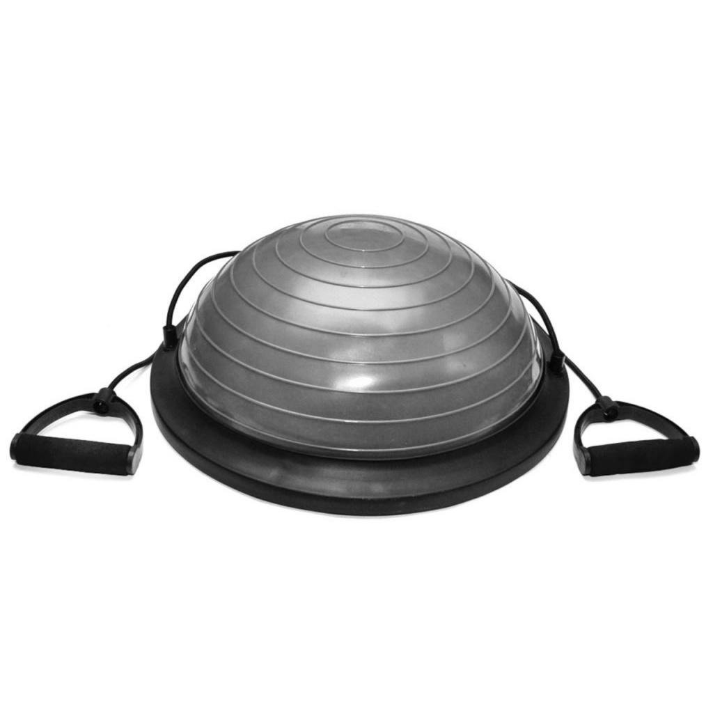Балансувальна платформа BOSU напівсфера 50 см з насосом Сірий