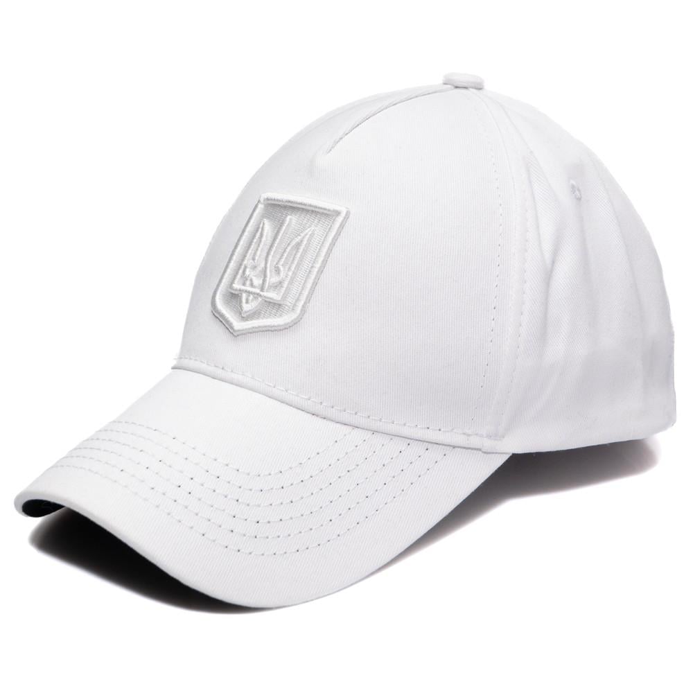 Бейсболка патріотична Герб LKT10 на регуляторі L/р. 57-58 Білий