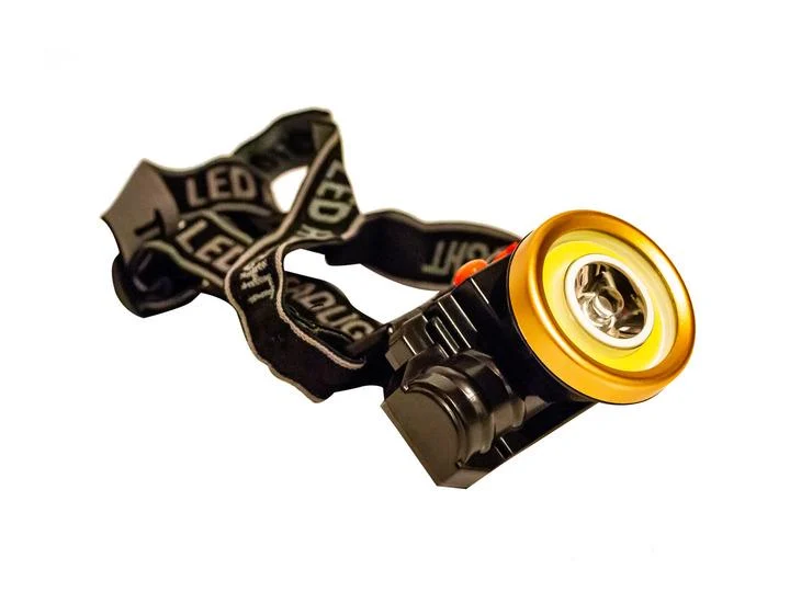 Фонарь налобный BL-0509-2 LED с регулируемым ремешком аккумуляторный Черный (GR-05224) - фото 3