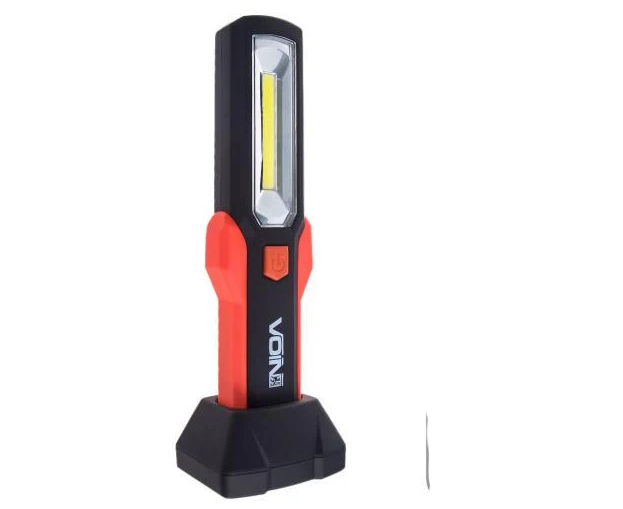 Фонарь Voin VL-191 12V/220V/3W-COB 2 LED-НР/аккумулятор/USB+microUSB/магнит/база