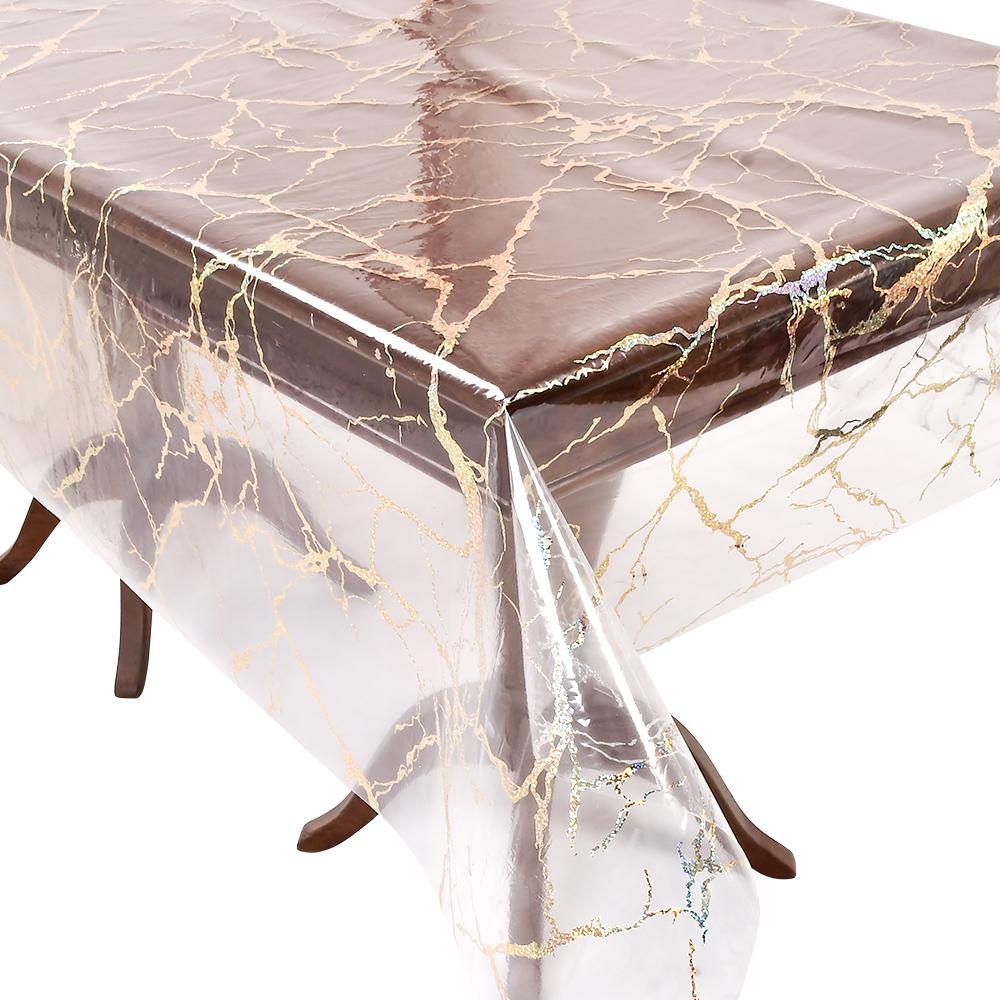 Клеенка Stenson Laser MA-4940 ПВХ 1,37х20 м Прозрачный (26075466) Клеенка Stenson Laser MA-4940 ПВХ 1,37х20 м Прозрачный (26075466)