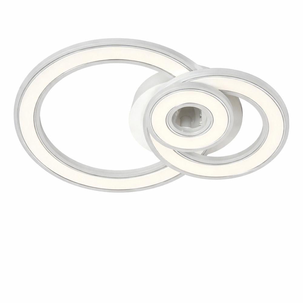 Люстра стельова світлодіодна Light House SY-20483/300 WH/CR 300х220х70 86W Білий/Хром