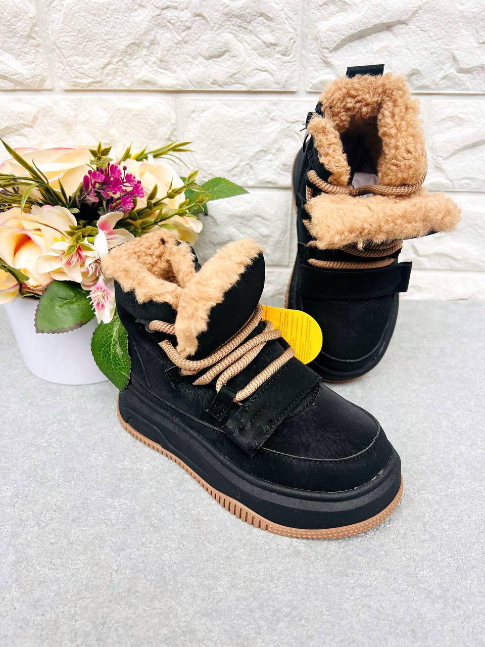 Сапоги для девочки зимние Clibee 1939 р. 28 18,3 см Черный (1939-1)