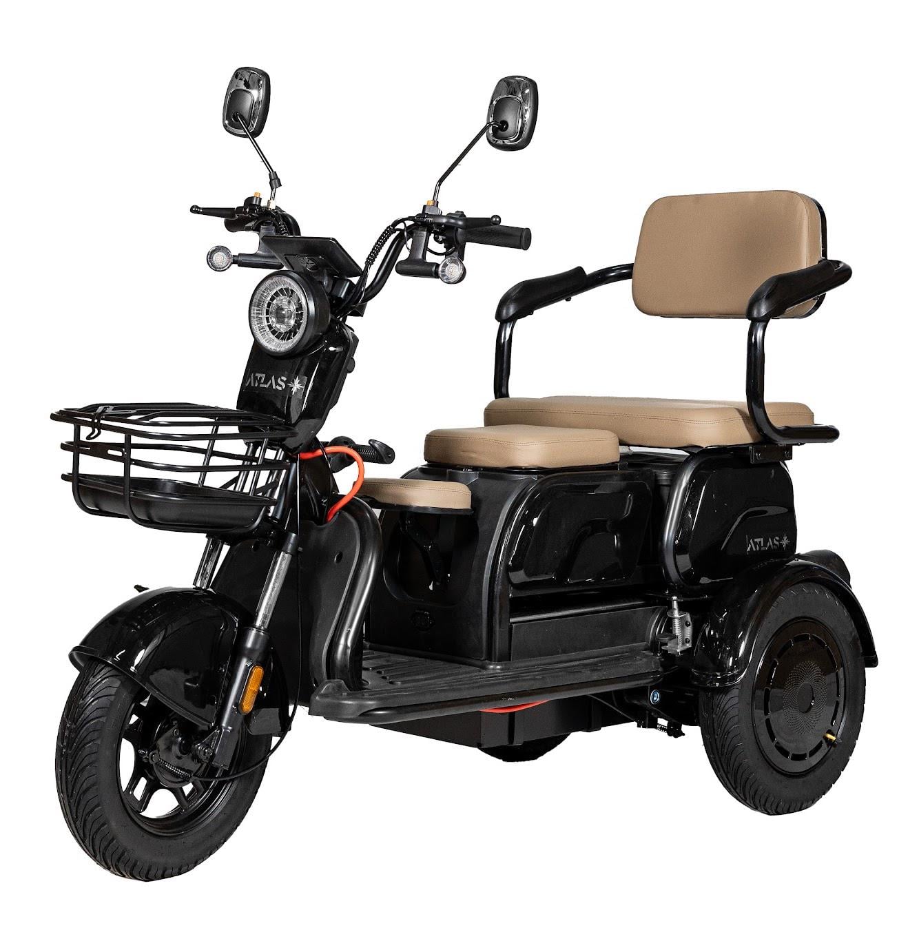 Электроскутер ATLAS Elegant Trike 800W Black (4016) Электроскутер ATLAS Elegant Trike 800W Black (4016)