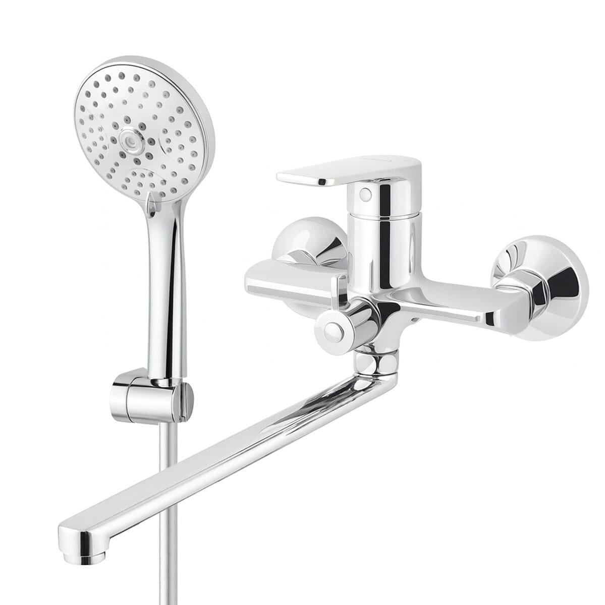 Смеситель для ванны Venta однорычажный с ручной лейкой Хром (BL305DC)