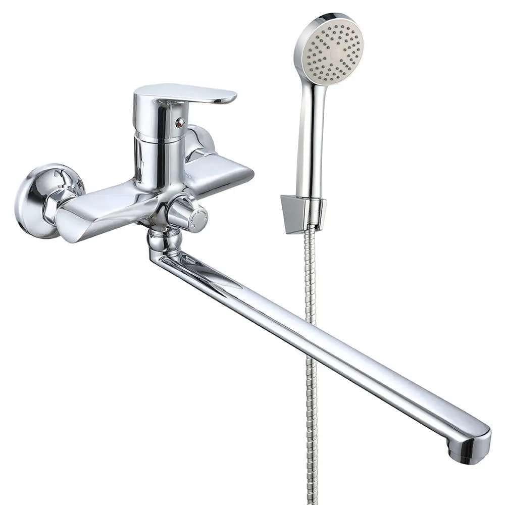 Смеситель для ванны Wezer VRL719-11 однорычажный с ручной лейкой Хром (SQ-1056364)