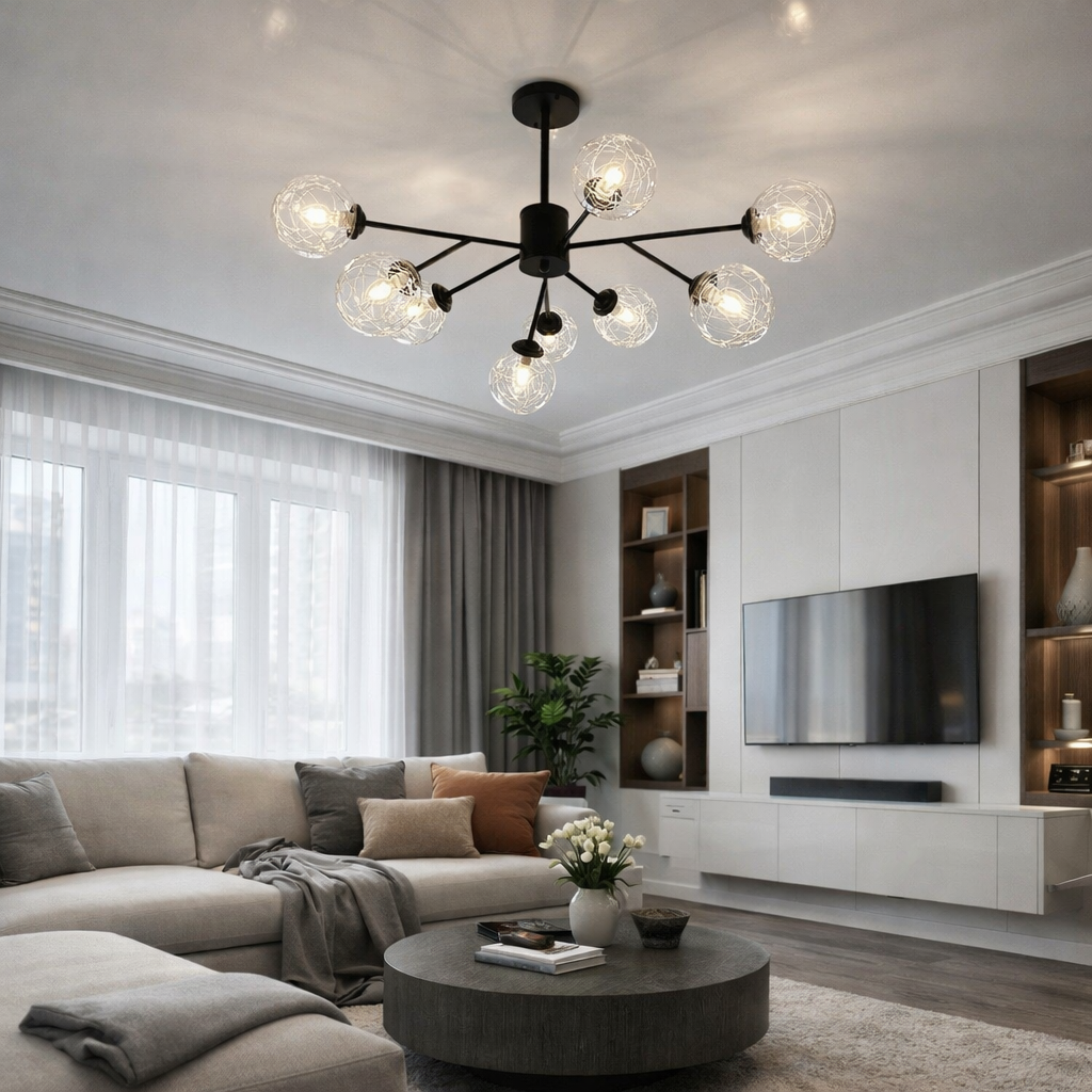 Люстра Orbital Noir 9 ламп G9 220V без ламп в комплекте (20172/9)