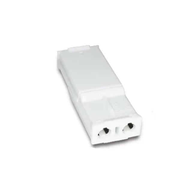 Клемма-коннектор проходная Tactix 0,34-1,6 мм2 6А 2х1-2х1 одинарная 30,8х12,1х6,8 мм Белый (2068-2PW)