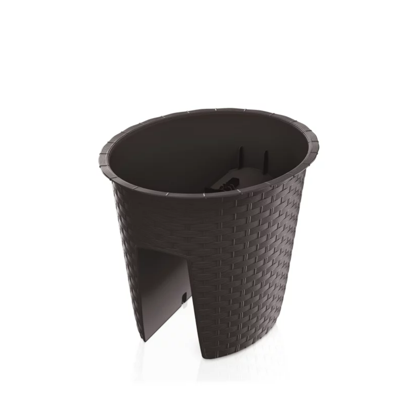 Горшок для цветов на перила Prosperplast Ratolla Railing Oval 30 см Коричневый (DRLB300-440U)