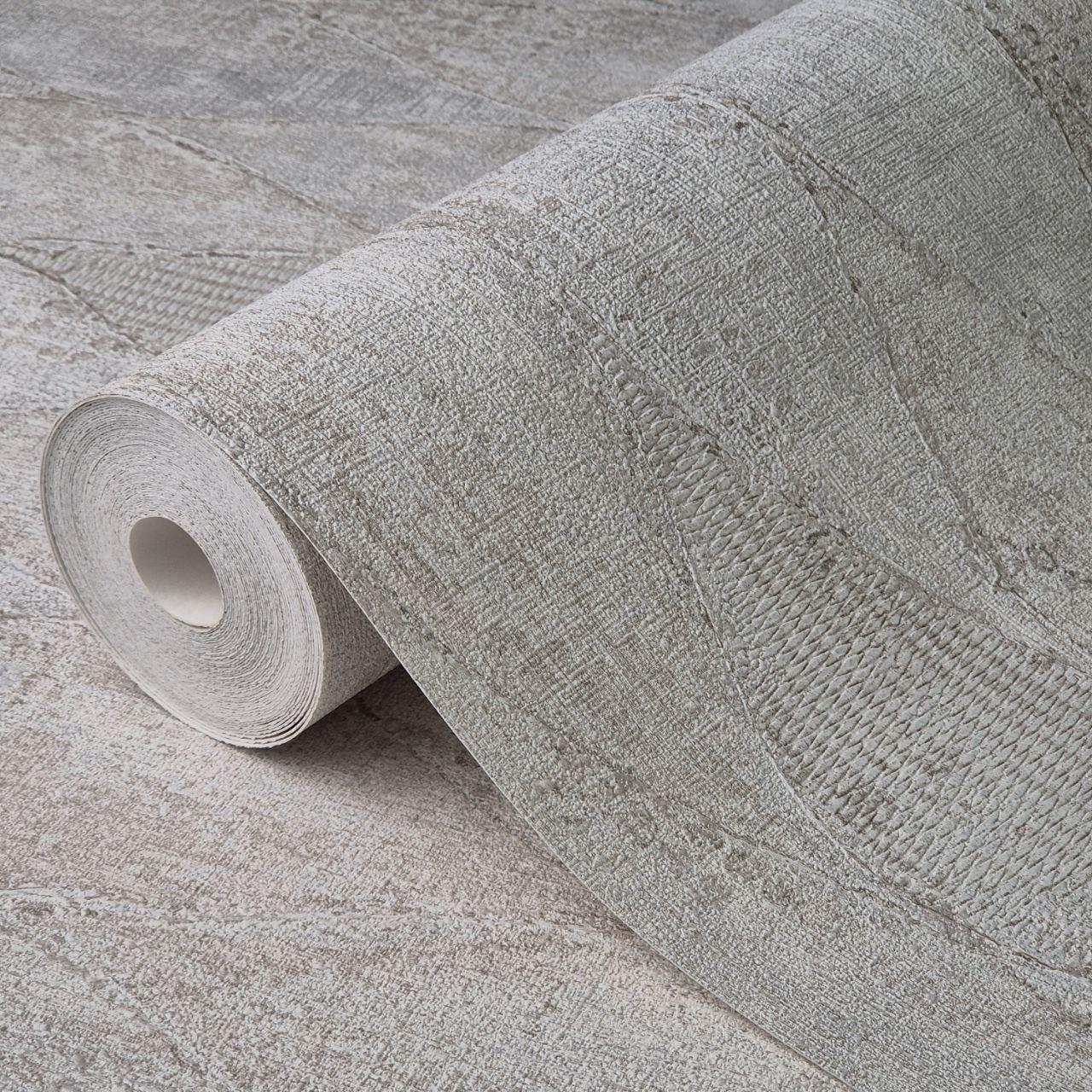 Обои виниловые Marburg Romantic с узорами для спальни/гостиной 1,06x10 м Серо-бежевый (1030332)