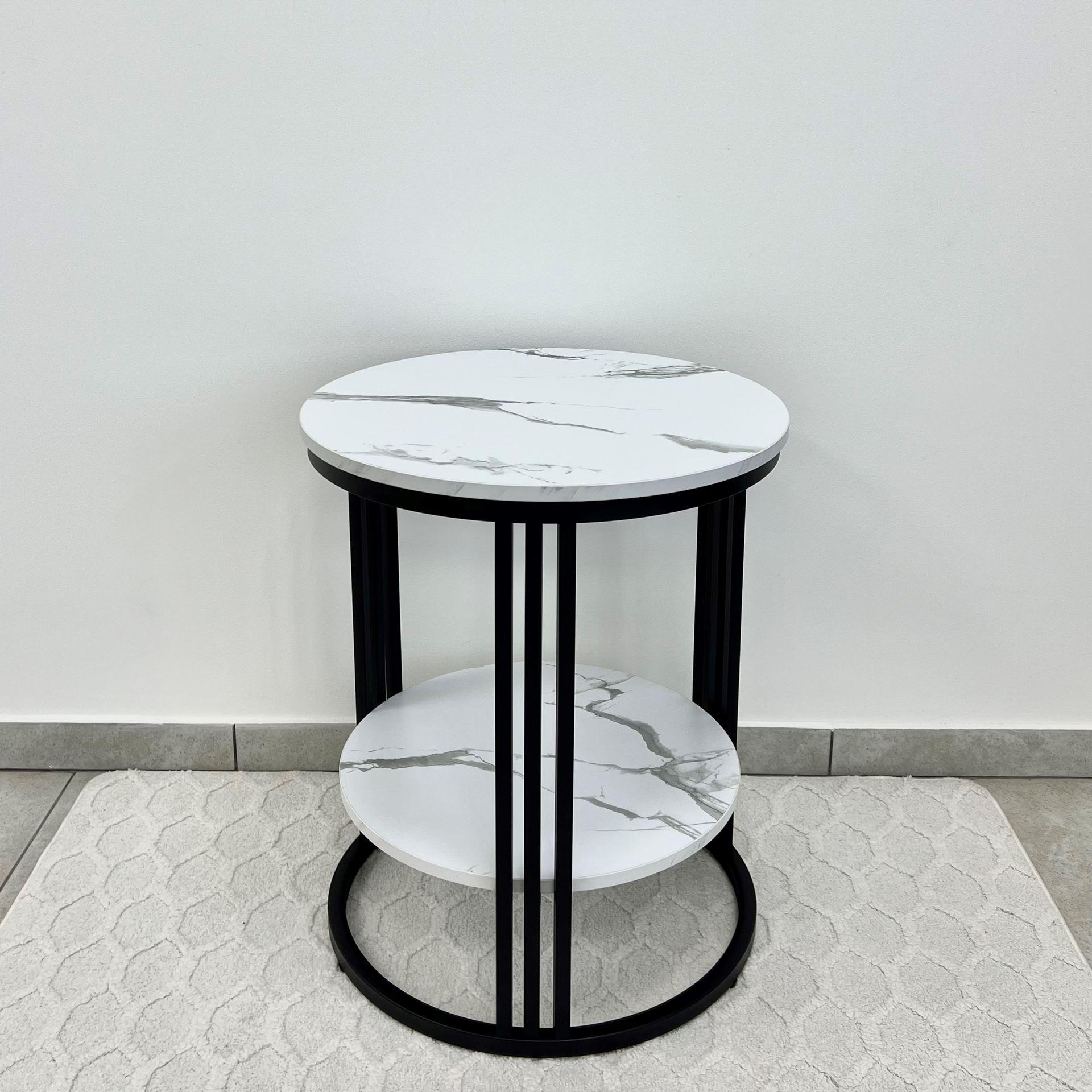 Столик журнальний Luminaria AXIO мармур Білий (29332059)