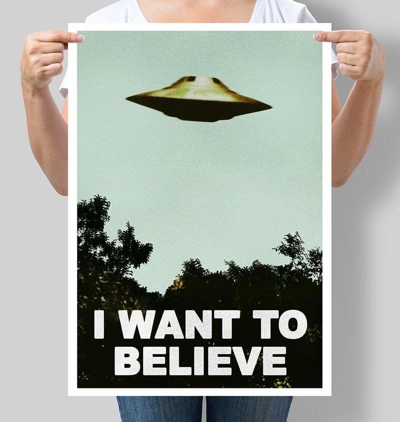 Постер The X-Files I want to believe 42x60 см A2 без рамки (M183_A2)