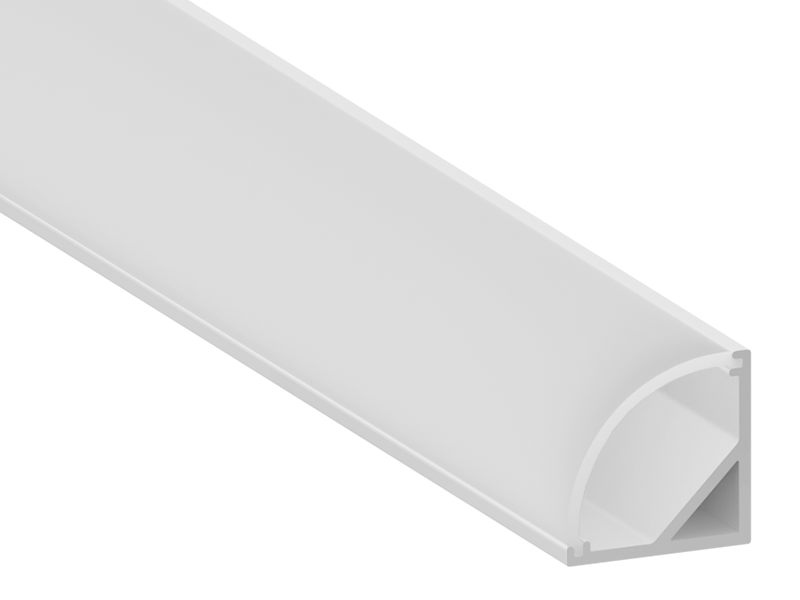Профиль алюминиевый для светодиодной ленты LEDUA АЛ-75 угловой 2 м Белый (8158)