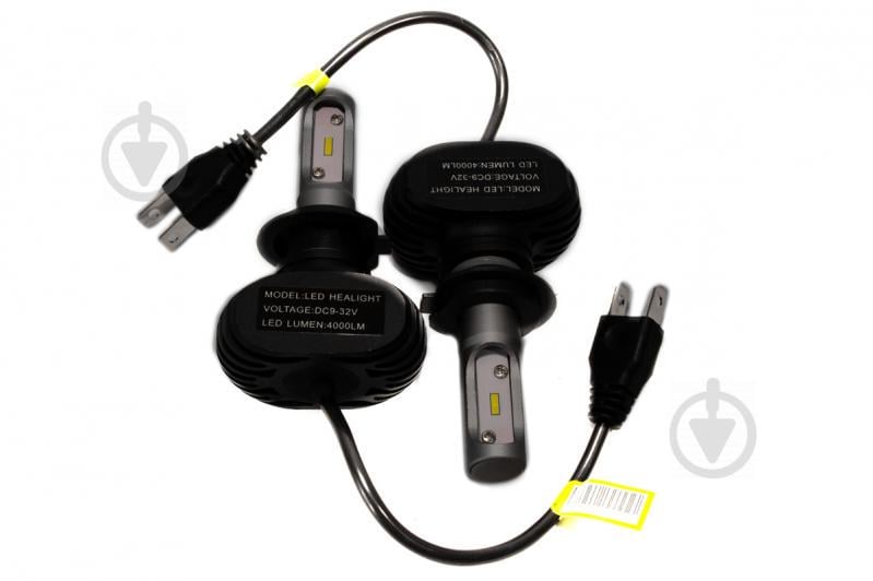 Комплект LED ламп HeadLight S1 H7 6000K 4000lm з радіатором
