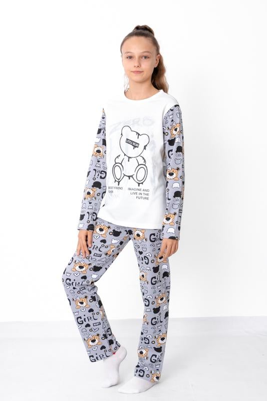 Піжама для дівчинки підліткова Носи Своє 158 см Світло-сірий (6076-024-33-2)