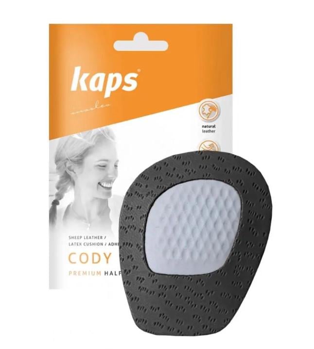Напівустілки для взуття Cody Black Kaps з латексною подушечкою (2*51147)